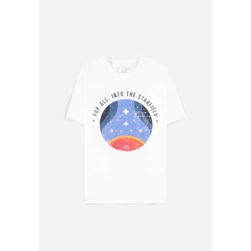 Starfield - For All Into The Starfield Mens T-shirt - White